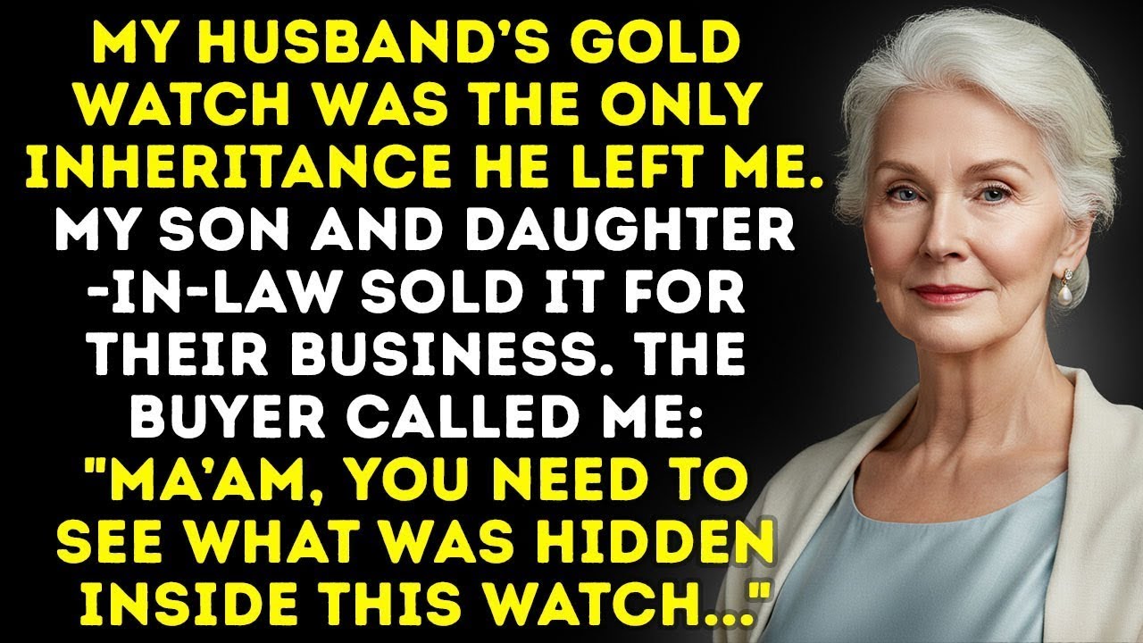 They Sold My Late Husband’s Watch To Fund My Daughter-In-Law’s Business… The Buyer…