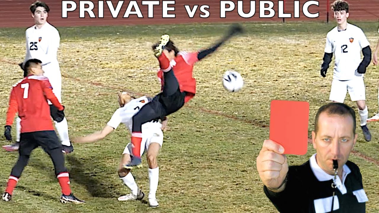 PRIVATE SCHOOL vs PUBLIC SCHOOL SOCCER GAME goes into OVERTIME! ⚽️