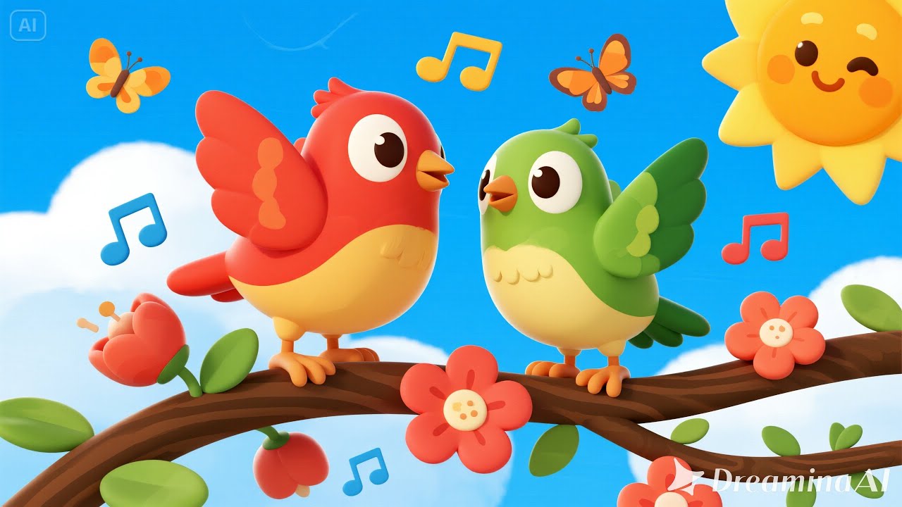 🎵 O Encanto dos Passarinhos 🐦Uma Canção Divertida para Crianças 🎶