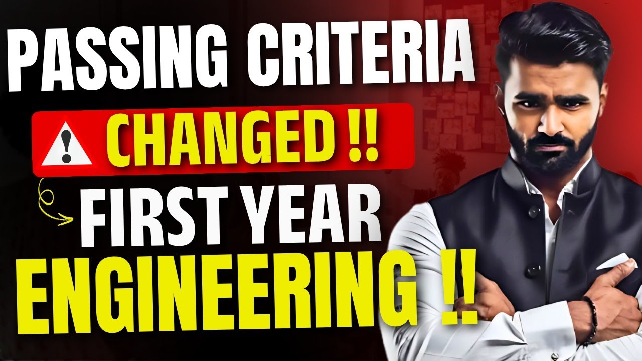 PASSING CRITERIA CHANGE !! | FIRST YEAR ENGINEERING | @pradeepgiriacademy