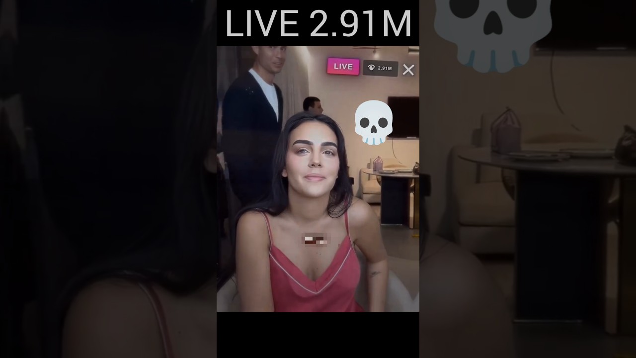 Ronaldo wife live 2.91M 👀💀#ronaldo #cr7 #wife #live 2.91m #13million #shorts