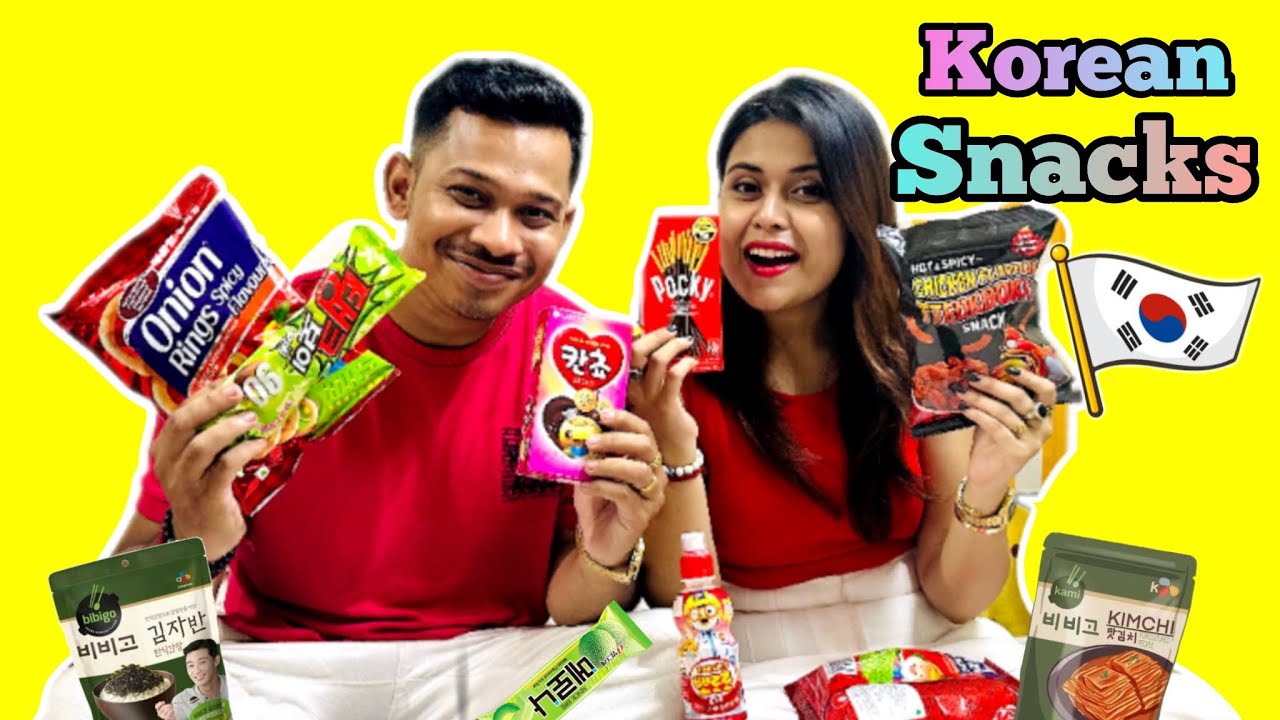 Trying 🇰🇷*KOREAN SNACKS* First Time🫰🏻🔥 #chanrav