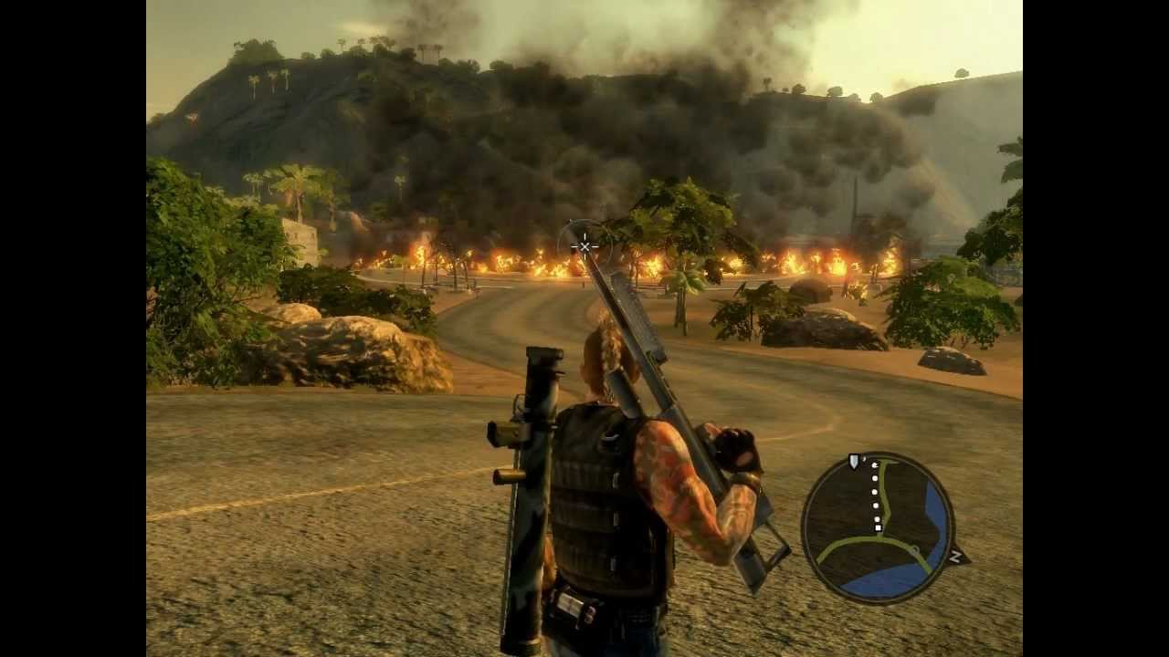 Mercenaries 2- Airstrikes in action!