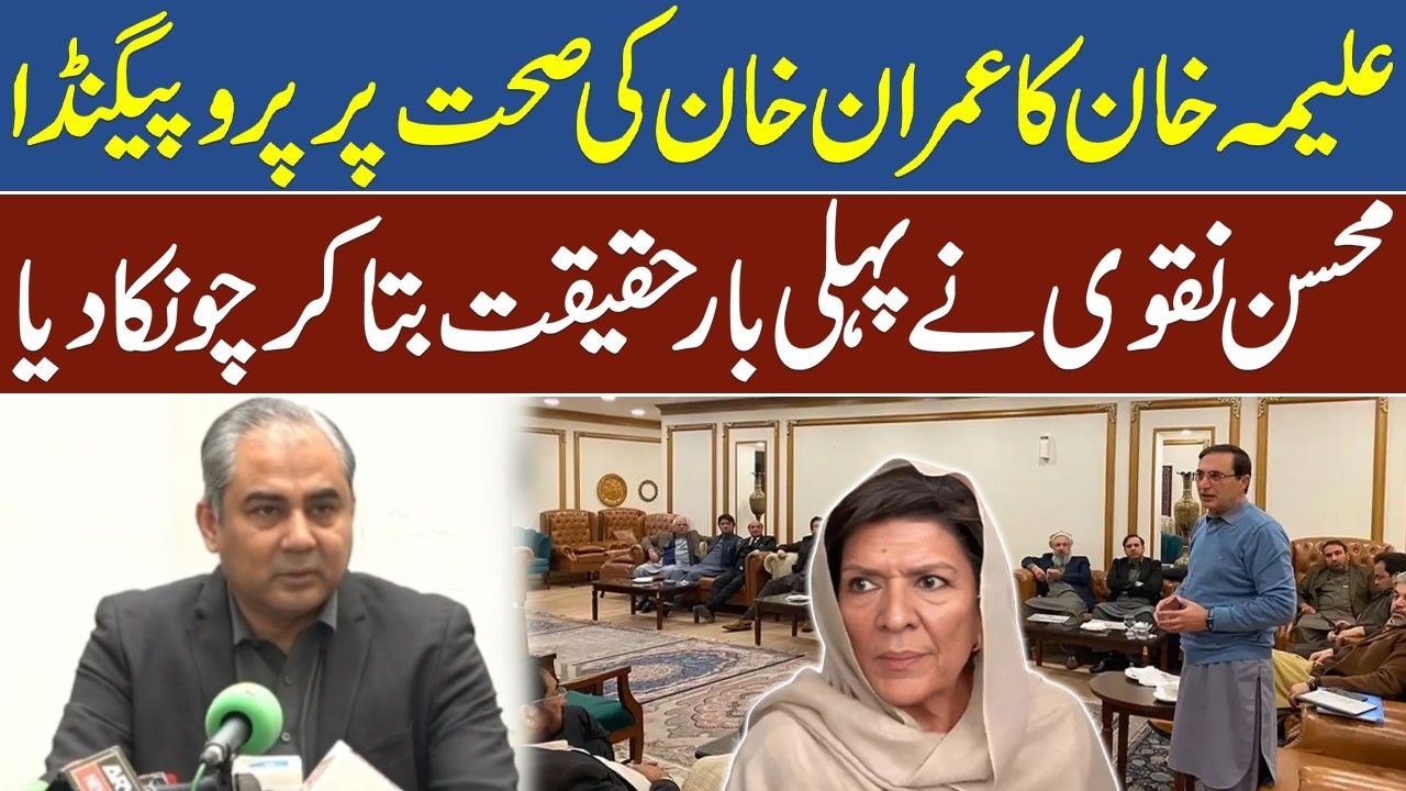 Federal Minister Mohsin Naqvi Exposes Aleema Khan’s Propaganda on Imran Khan Health | Pak News Wire