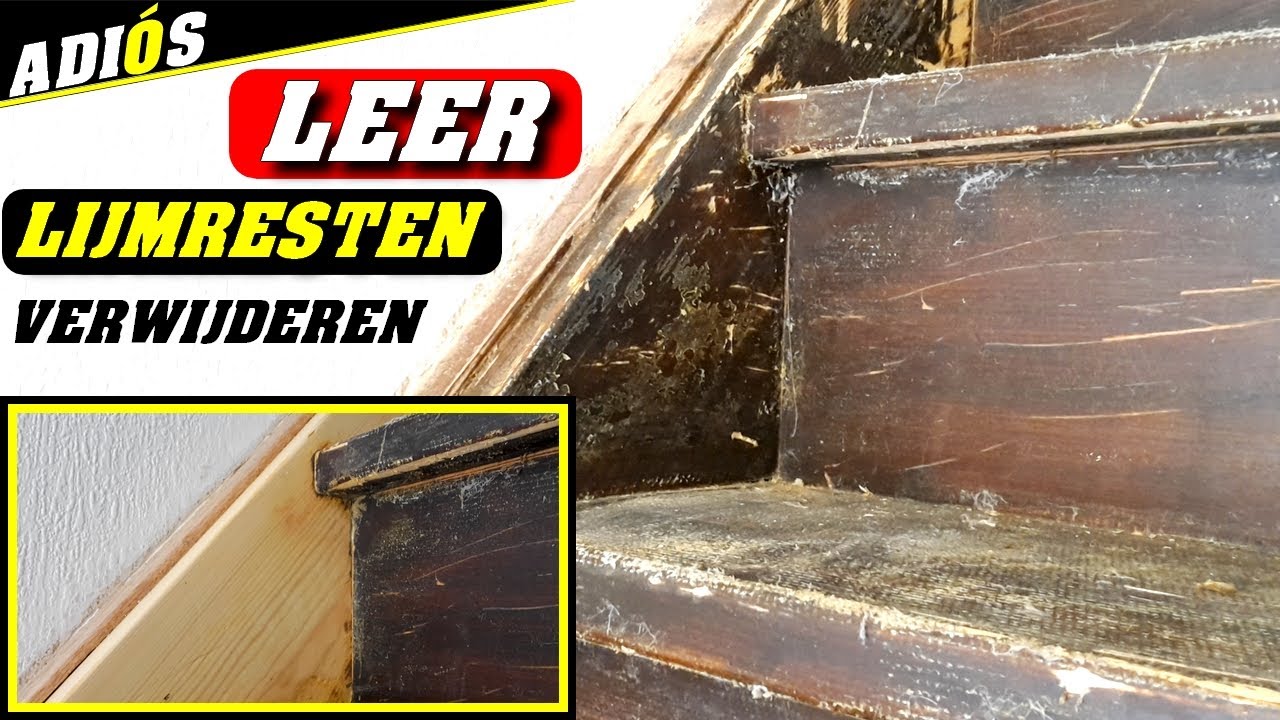 LIJMRESTEN TRAP VERWIJDEREN EN ZIJKANTEN TRAP SCHILDEREN. Je trap verven doe je met deze tips!