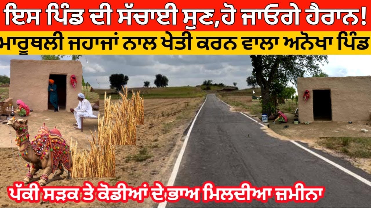 मरूथली जहाज से खेती करने वाला अनोखा गांव