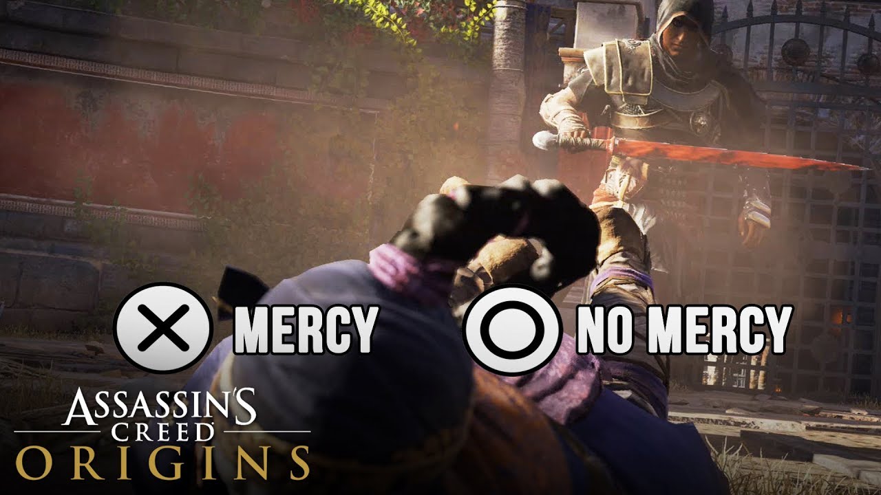 Assassin's Creed Origins - All Good & Bad Endings (Gladiator Endings) Mercy or No Mercy Choice
