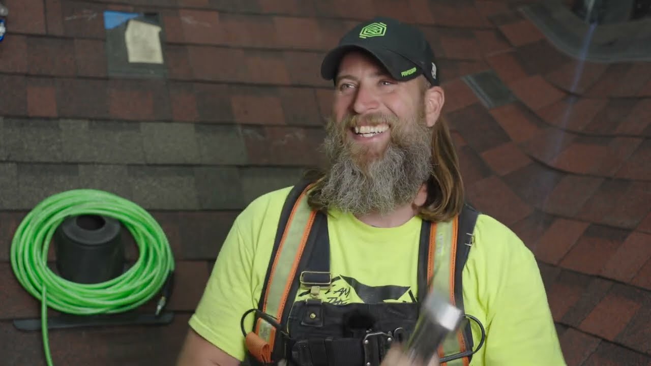 Best Damn Roofer Tests Air Knife (Falls Off Roof)
