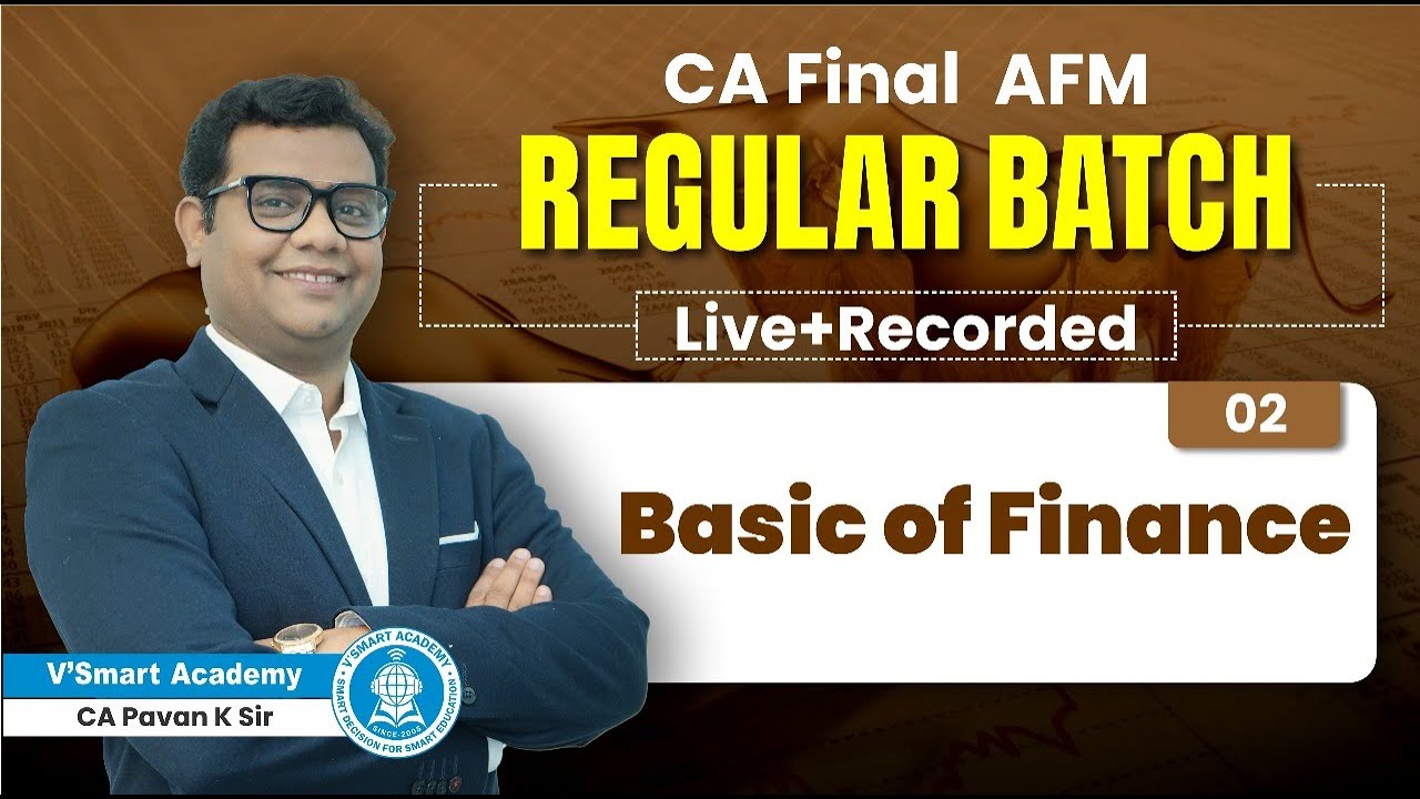 👍 Demo 02| Basics of AFM CA Final | CA Pavan Karmele | New Regular Live Batch | Online Lecture
