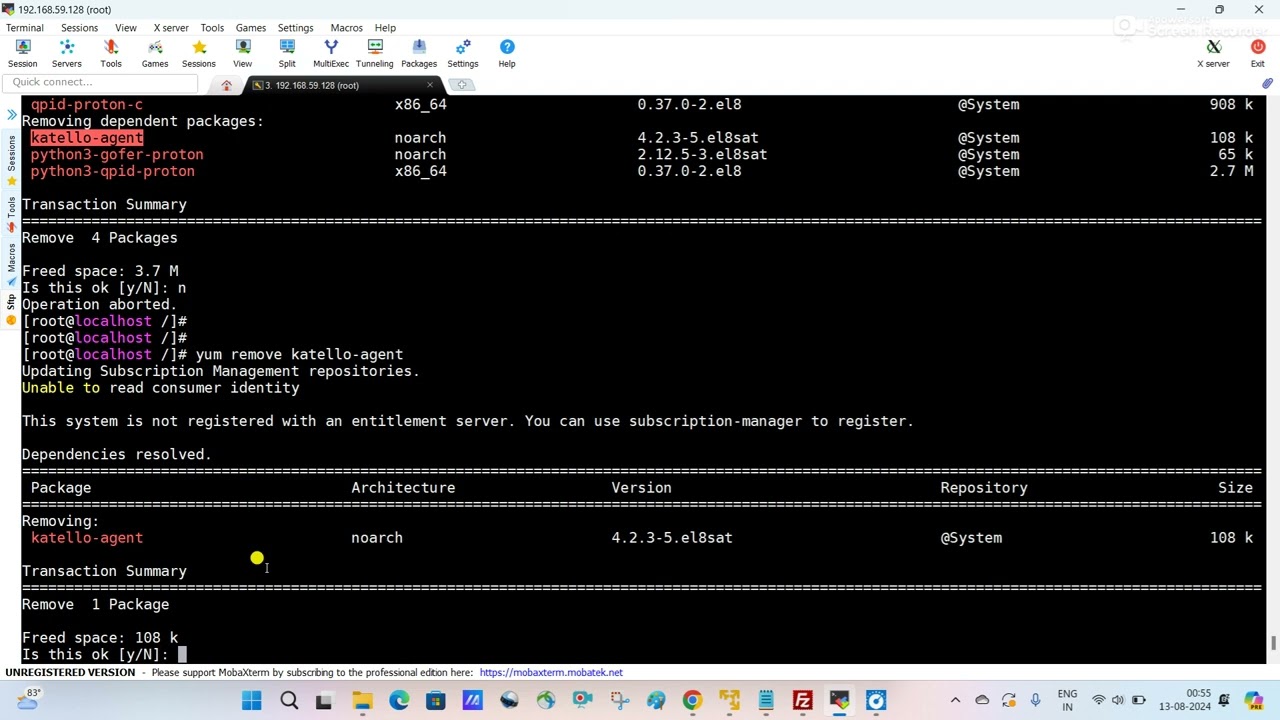How to Remove a Package Without Removing Dependency Packages in Linux Server | Yum Remove Command