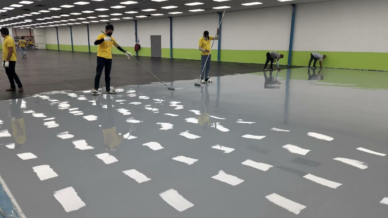 Self-Smoothing Epoxy Anti Static ESD Conductive Flooring