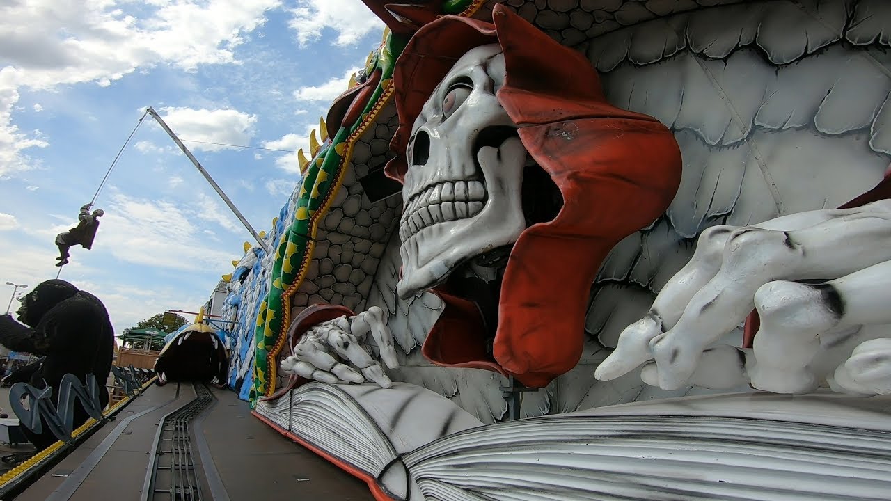 Mack Ghost Train Darkride Geisterschlange (Lehmann) Straubing Gäubodenvolksfest 2018 POV Onride