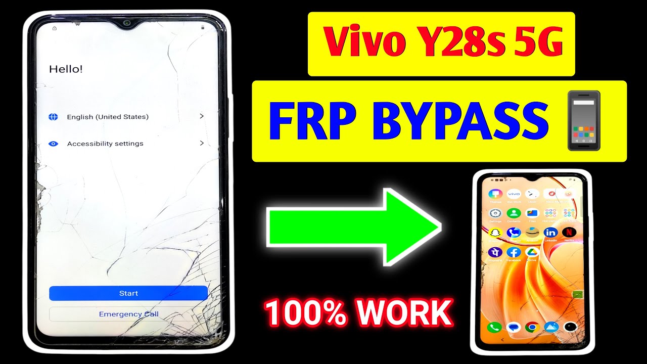 Vivo Y28s 5G FRP Bypass l Vivo Y28s 5G FRP Bypass Android 14 l Y28s 5G FRP Bypass