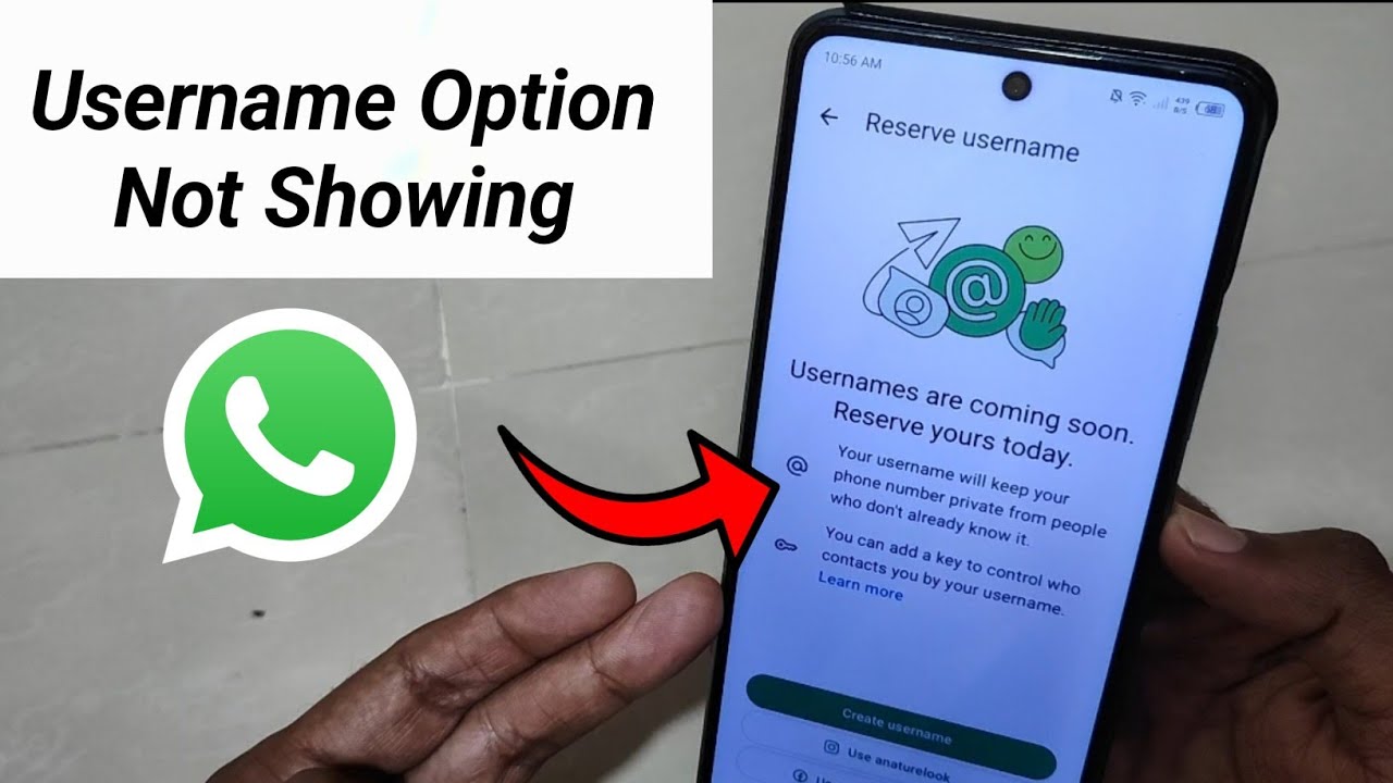 WhatsApp Username Option Not Showing Fixed | WhatsApp New Update Problem