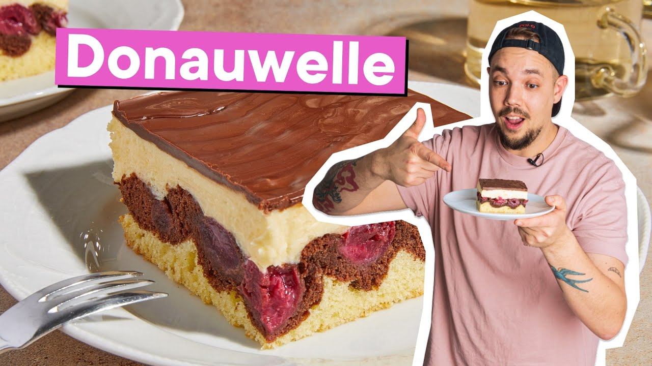 Klassische Donauwelle mit Kirschen