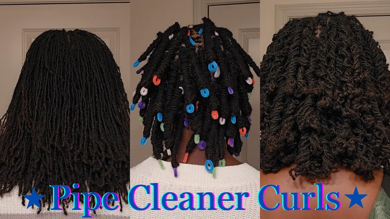 DIY Microlocs | PIPE CLEANER CURLS