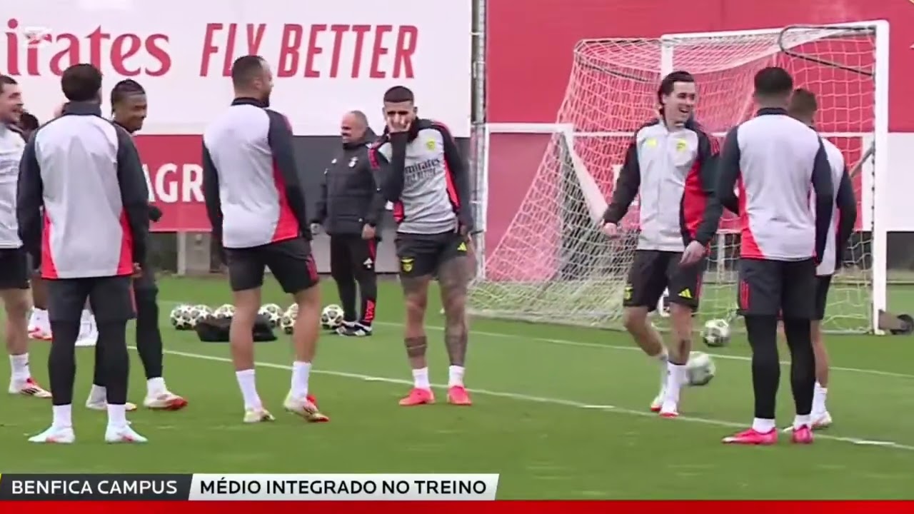 Ultimo treino antes do confronto: BENFICA VS BARCELONA