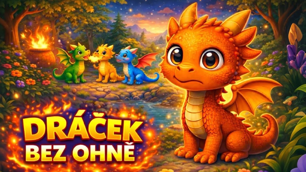 Příběh draka, který neuměl chrlit oheň 🐲🔥 - audio pohádka | pro děti i rodiče