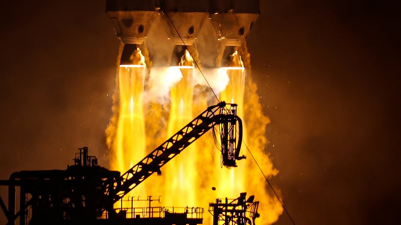 NROL-44 Launch Through a Telescope