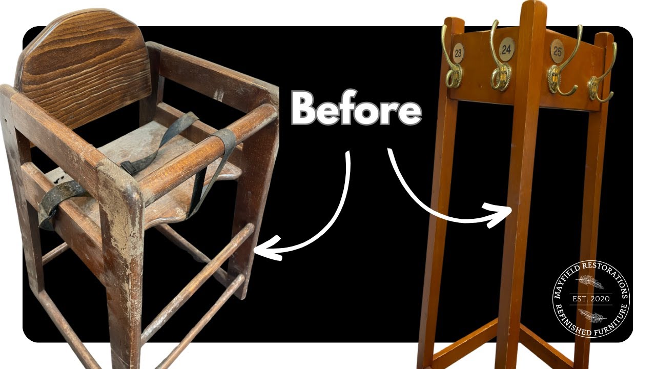 Furniture MAKEOVER - High Chair & Coat Stand!