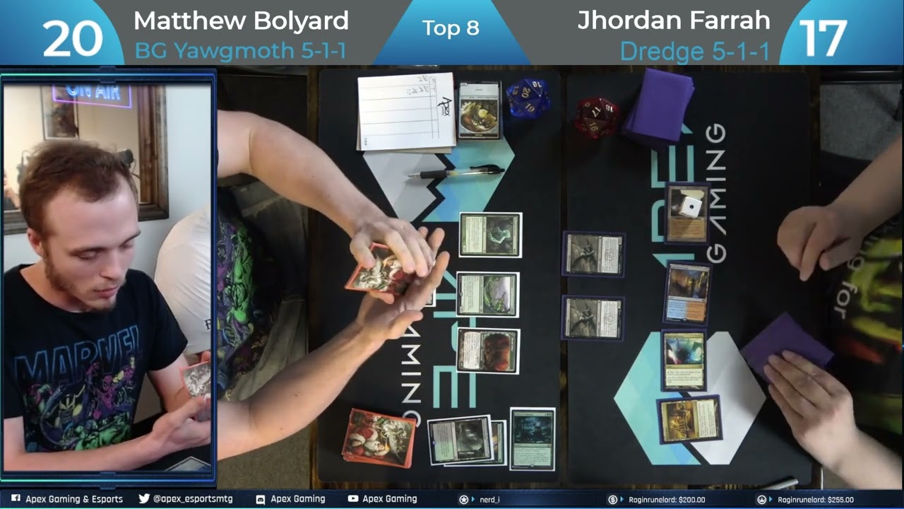 BG Yawgmoth vs Dredge | $2300 Modern Tournament | Quarterfinals | Paper MTG