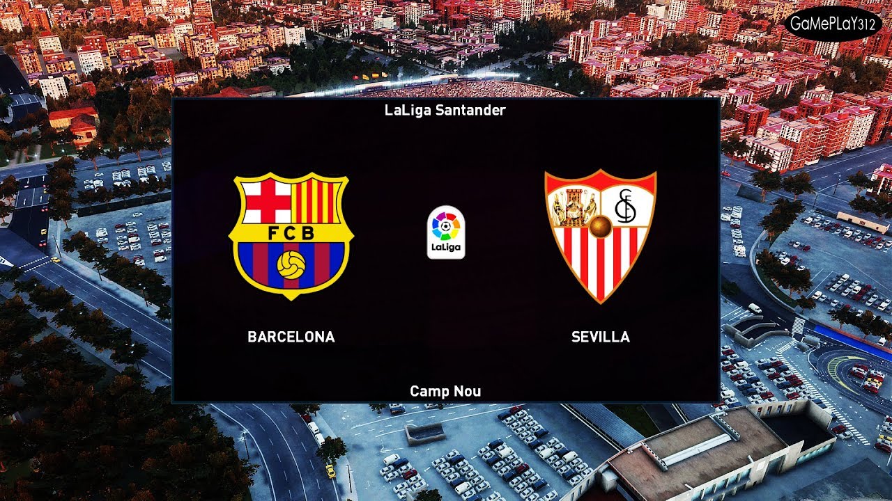 PES 2020 - FC BARCELONA VS SEVILLA - LA LIGA Santander