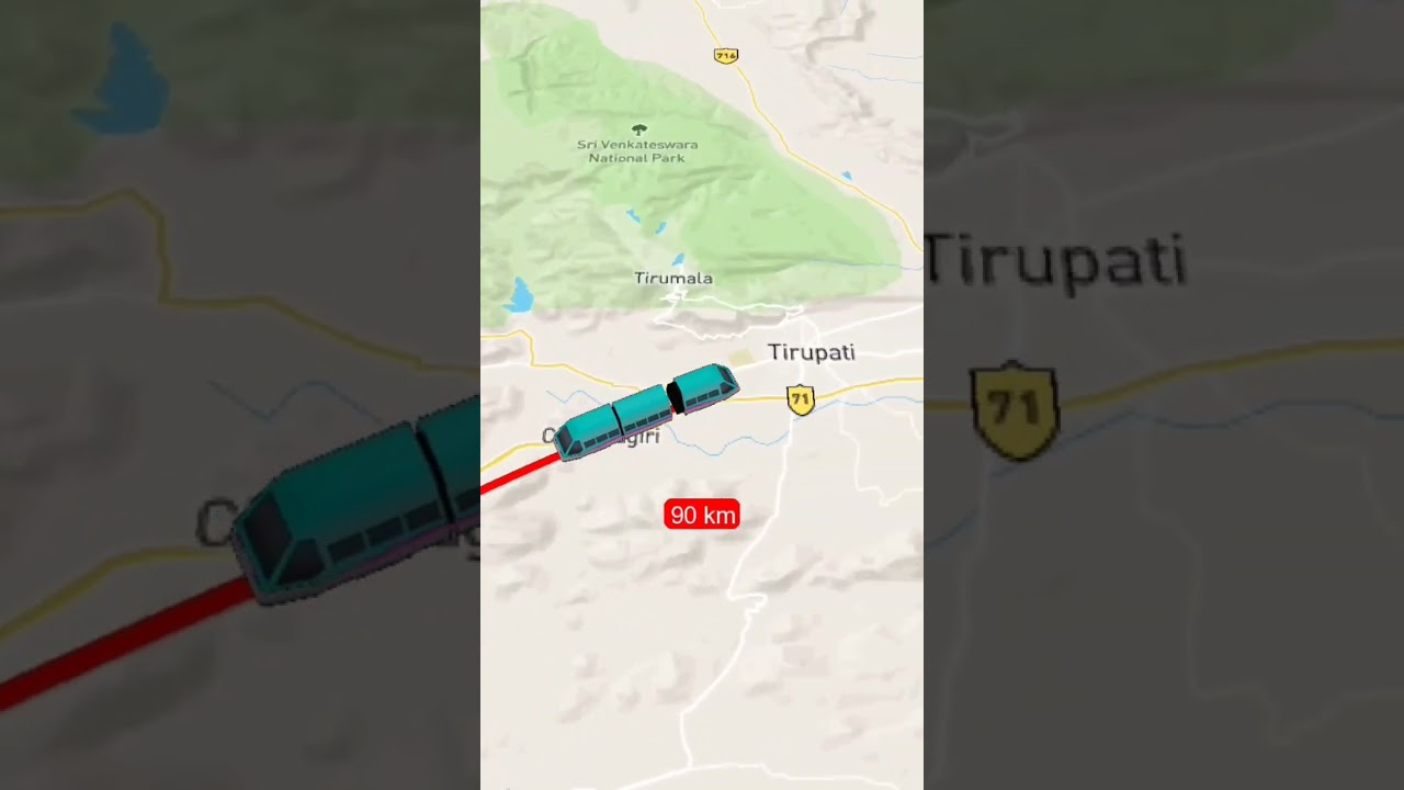 vellore to tirupati /#train /#arfamily