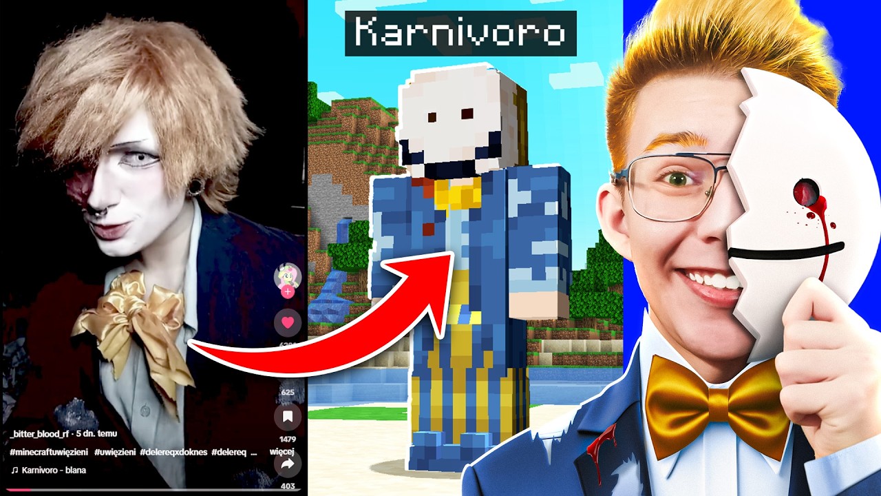 REAGUJE na TIKTOKI z KARNIVORO z MINECRAFT UWIĘZIENI!