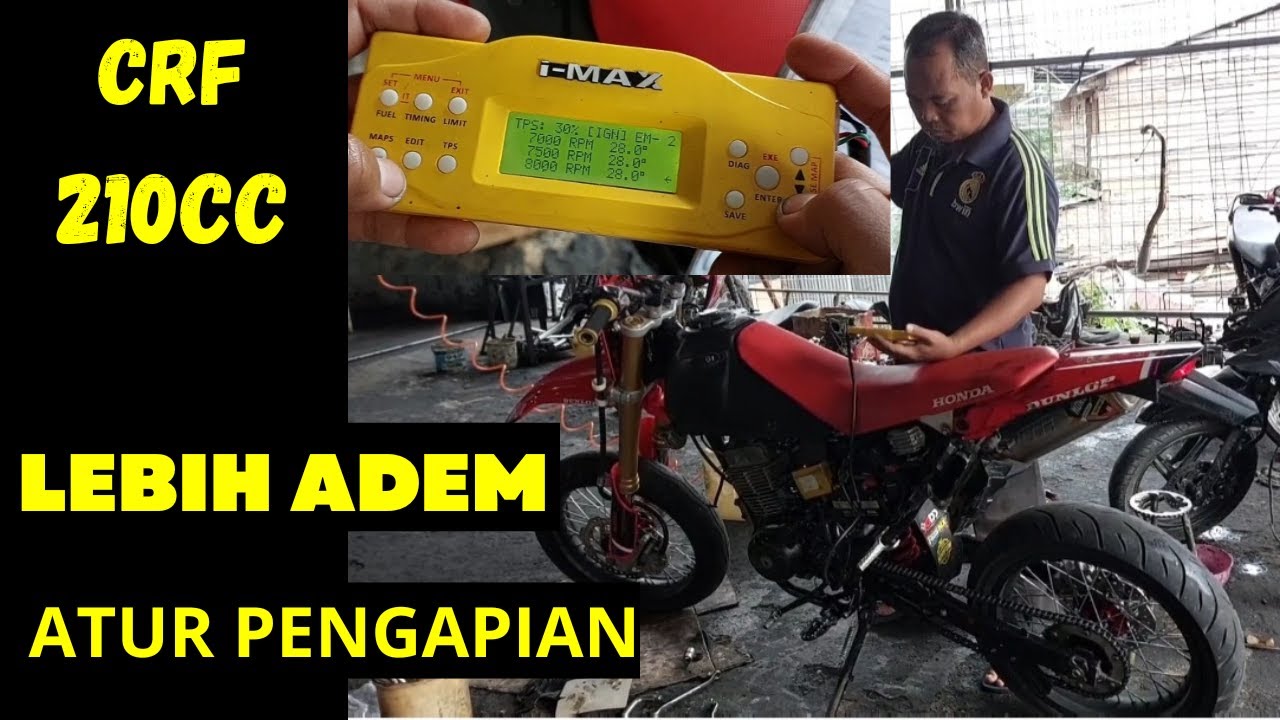 CARA ATUR DERAJAT WAKTU PENGAPIAN CRF 210cc AGAR LEBIH ADEM