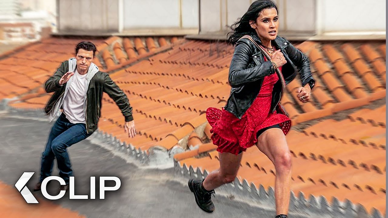 Parkour Chase Over The Rooftops Of Barcelona Scene - UNCHARTED (2022)