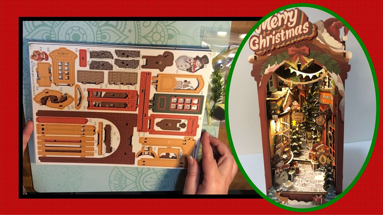 Christmas Street Book Nook Miniature Part 1: Unboxing
