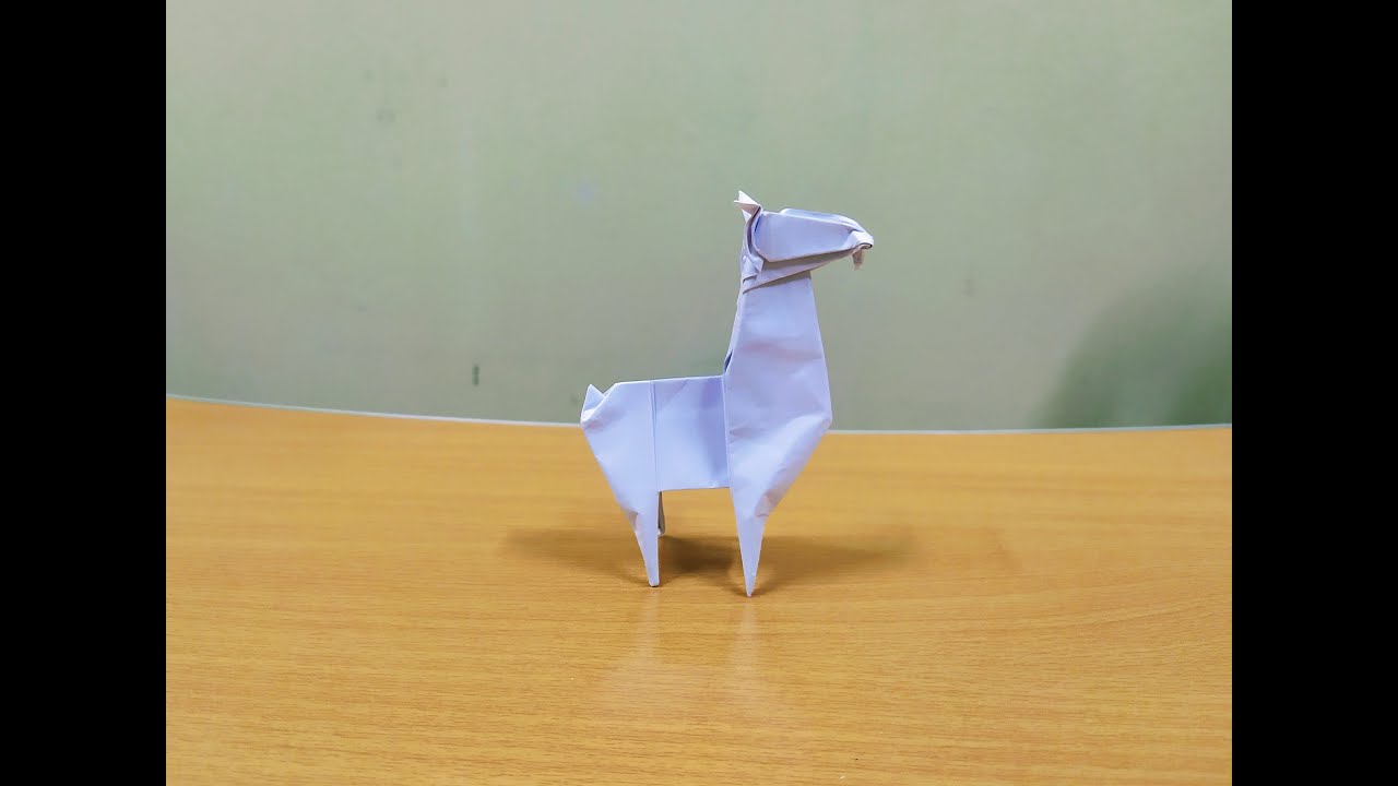 How To Make A Paper Origami Llama Step By Step