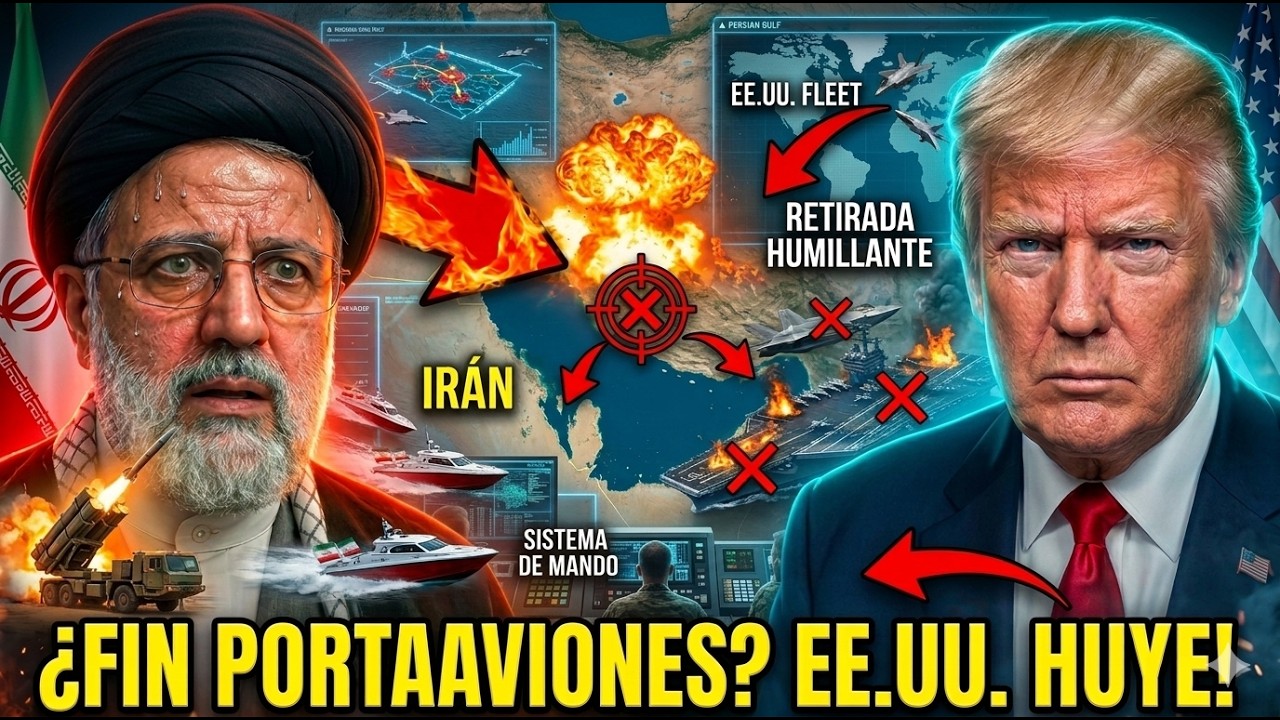 ¿El fin de los Portaaviones? La humillante retirada de la flota de EE. UU. ante Irán