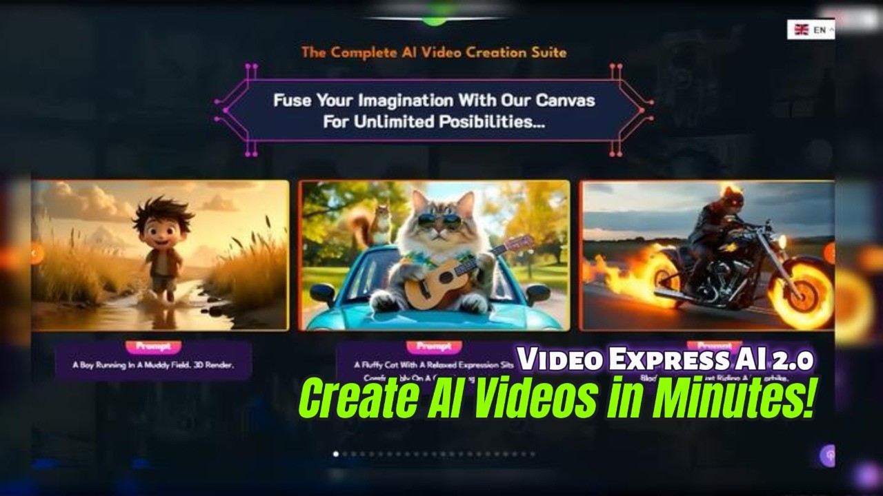 Create AI Videos from Prompt in Minutes! Video Express AI Full Tutorial