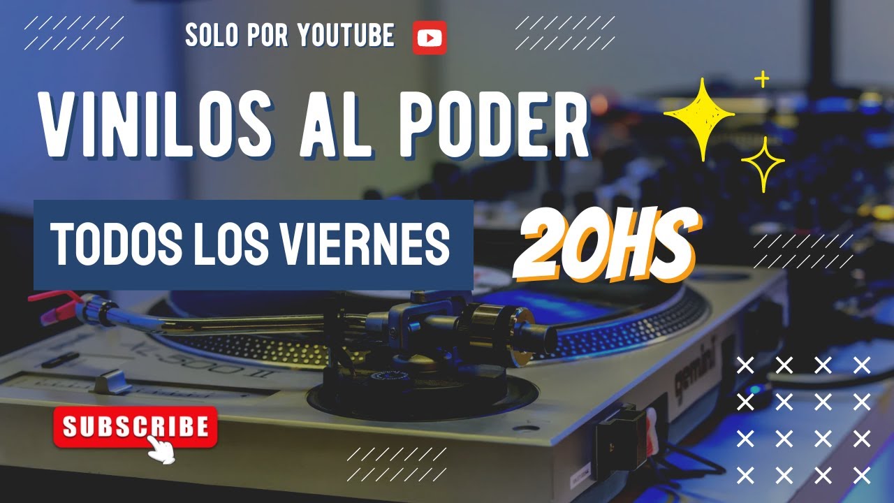 VIERNES DE VINILOS AL PODER LIVE !! 20 Hs