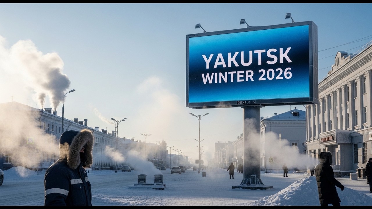 Якутск, Россия, зима 2026: выживание при -71°C! — Самый холодный город в мире.