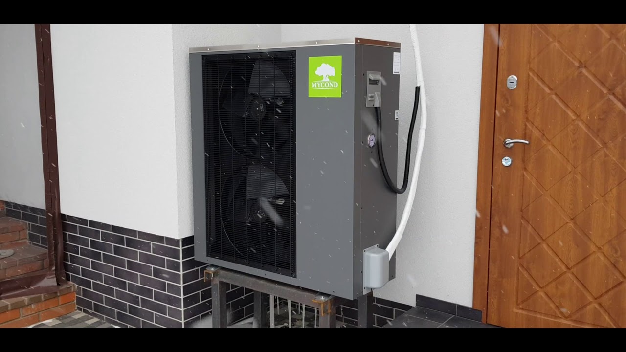 Монтаж теплового насоса воздух-вода Mycond Home Smart Arctic.