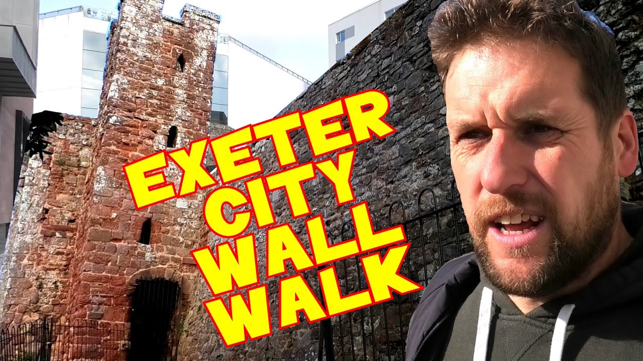 Exeter City Historical Wall Walk - 2000 Year old ROMAN WALL - OCT 2019