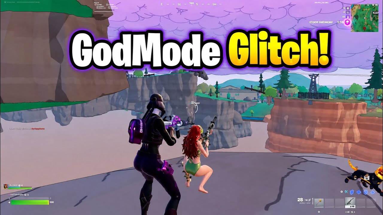 Безумный ГЛИТЧ на &laquo;режим бога&raquo; в Fortnite Reload😱!