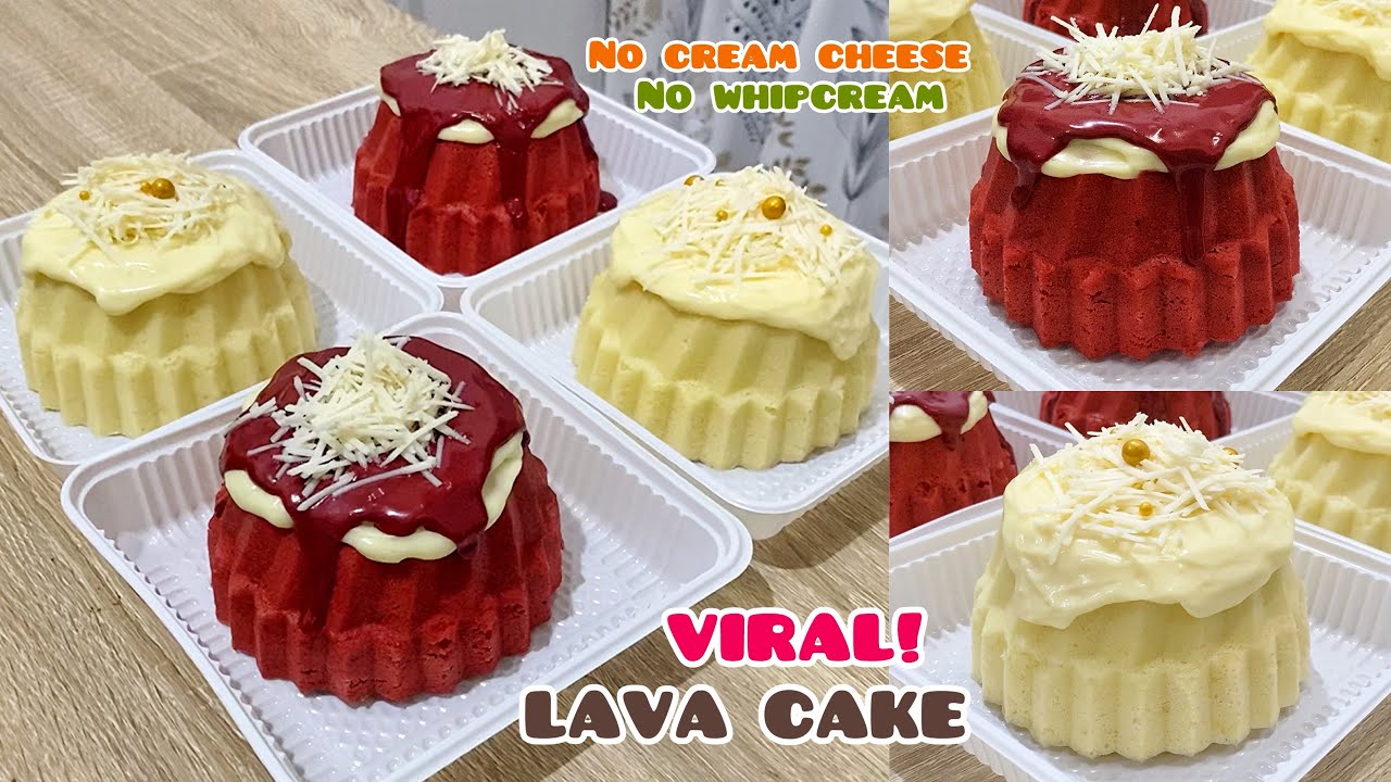 Ga nyangka hanya 2 telur bisa buat LAVA CAKE VIRAL rasa RED VELVET & KEJU super MEWAH, ENAK BGT!