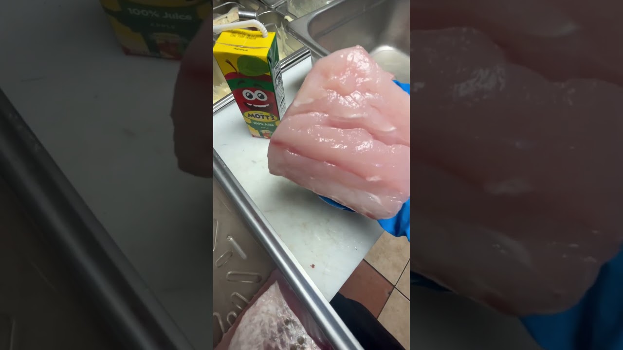 Cooking up some striped bass | one of my favorite cuts  🧃 #stripedbass #catchandcook