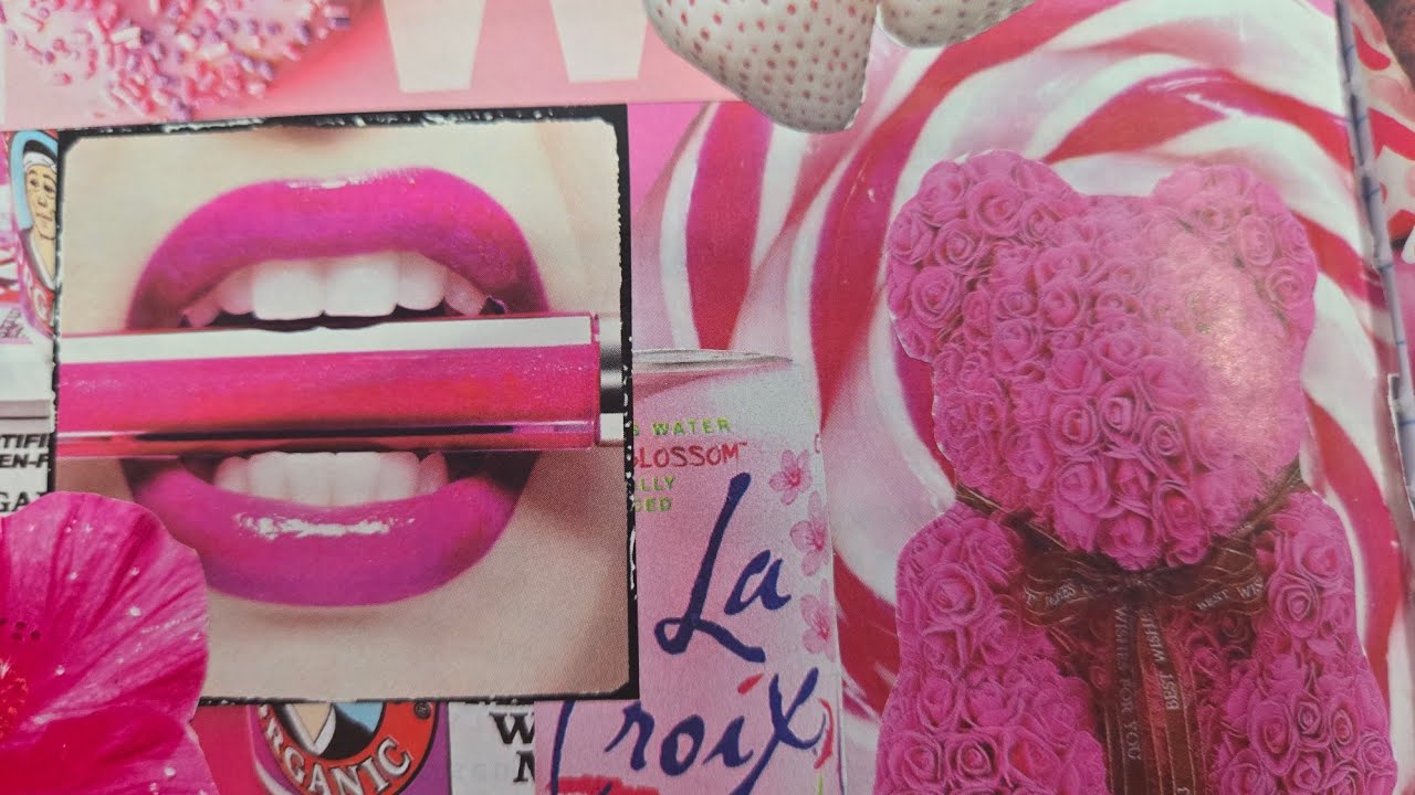 Gluebook with me in my color gluebook! PINK 