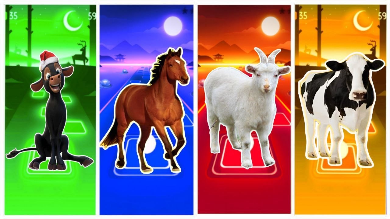 Tiles Animals😘FERDINANT🆚HORSE🆚GOST 🆚COW🎼Coffin