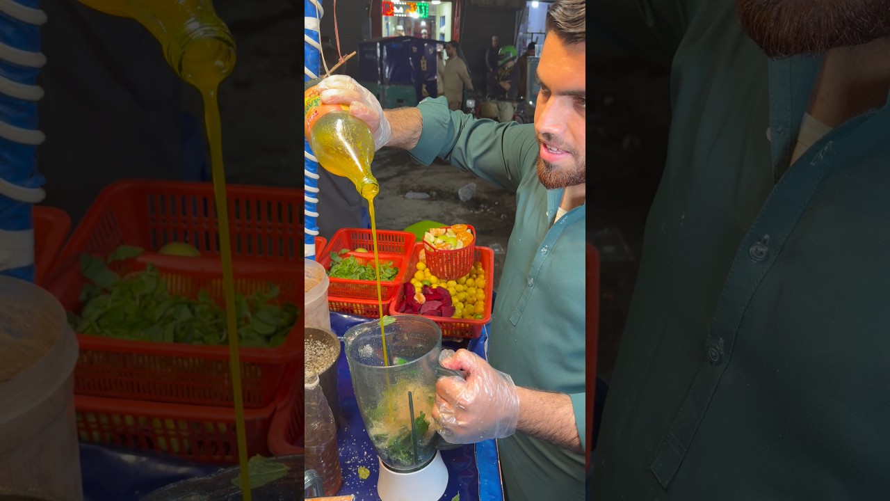 Peshawar Recently Viral Nawaz Sharif Soda | Fruits & Vegetable Soda | Fresh Soda Water Smoothie