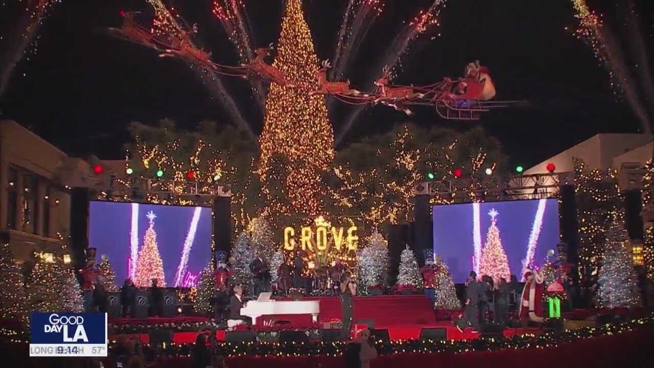 Christmas at the Grove tree lighting celebration