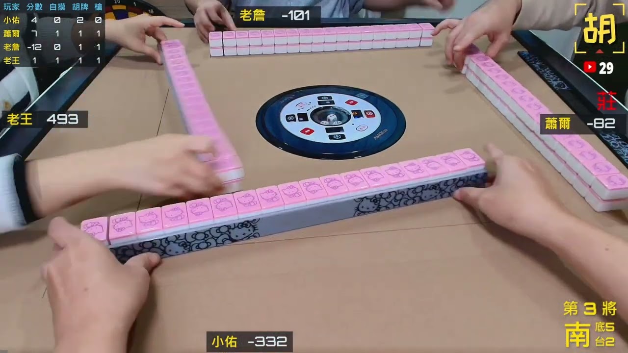 【胡牌人生】麻將:牌桌上我就是王-小佑,蕭爾,老詹,老王 20260124-3