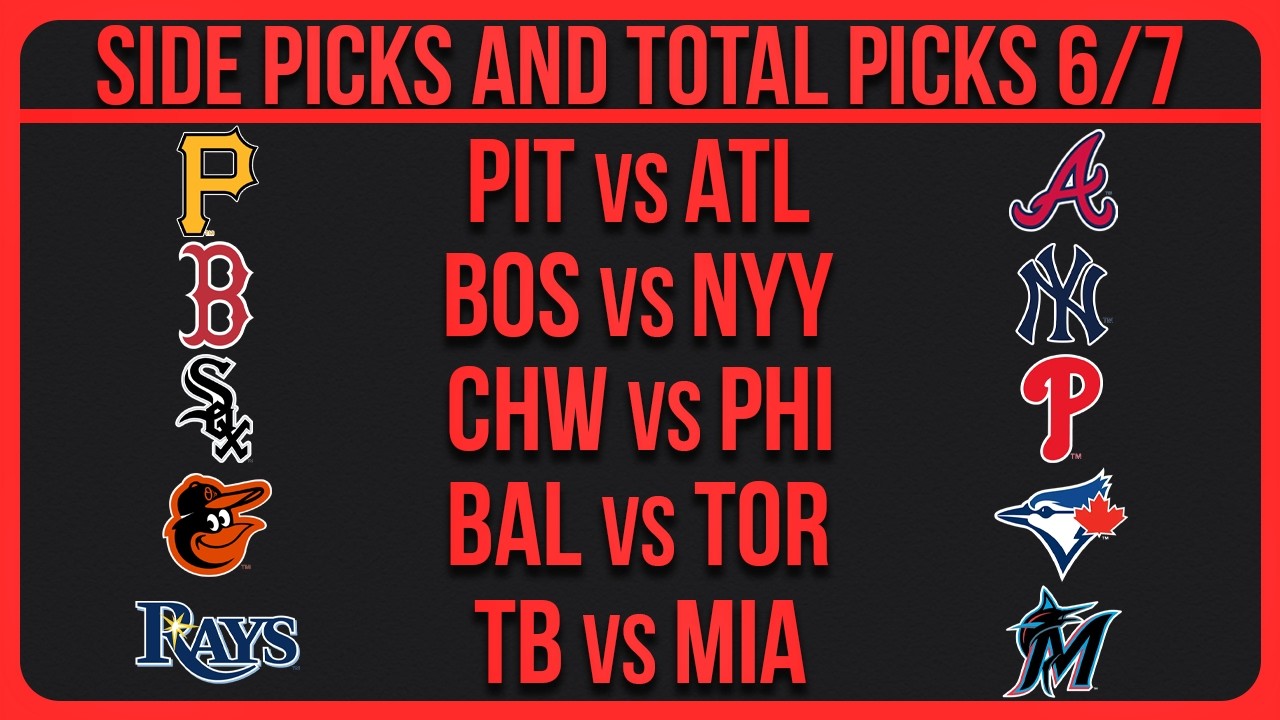 MLB Picks Today | Best Bets & Predictions Sunday 6/7/26