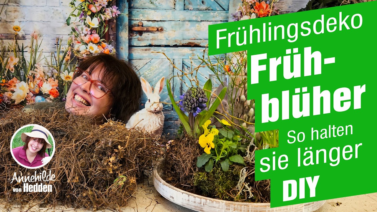 Frühblüher, richtig dekorieren im Frühjahr. Variable Dekoidee zum selber machen, auch zu Ostern.