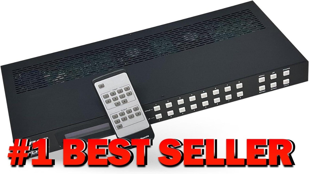 OREI 8K 8x8 HDMI Matrix Switch Switcher with Audio Extractor UltraHD Supports - B0D7K24B9J