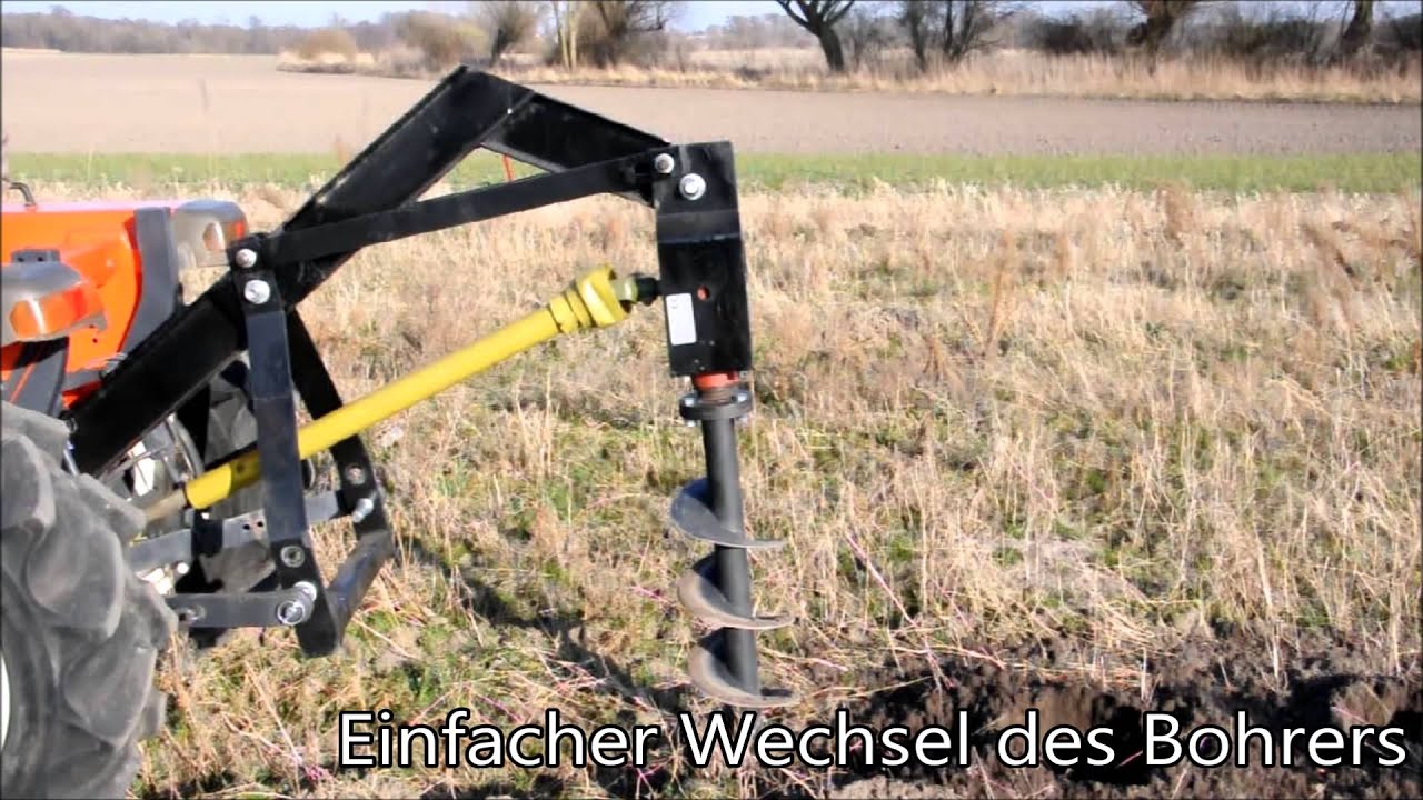Erdbohrer, wechselbarer Bohrer, 90cm